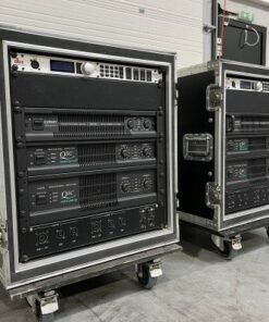 QSC/DBX sub-top amplifier rack